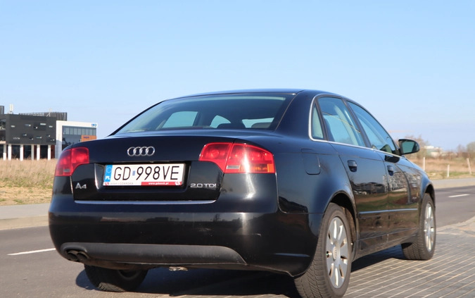 Audi A4 cena 12900 przebieg: 288000, rok produkcji 2005 z Gdańsk małe 121